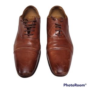 SALE!!! Florsheim 11910 Oxford Dress Shoes Black Leather Cap Toe Lace Up Size 12